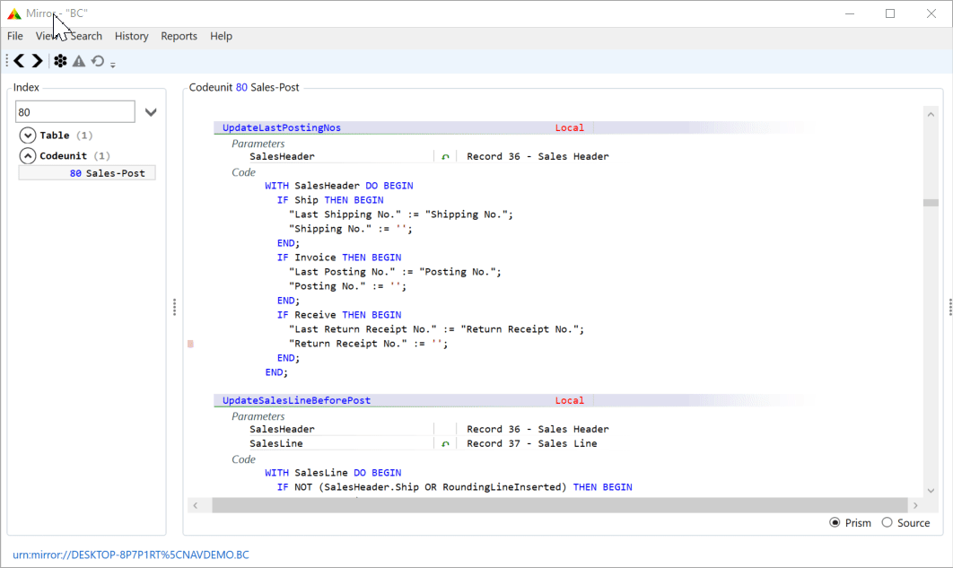 Copy code block