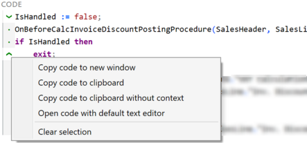 Prism for AL code line selection