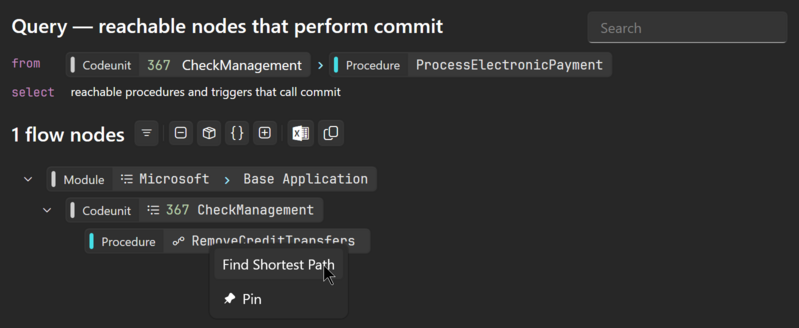 Prism for AL: Reachable committing nodes