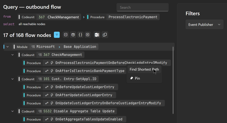 Prism for AL: Reachable event publishers