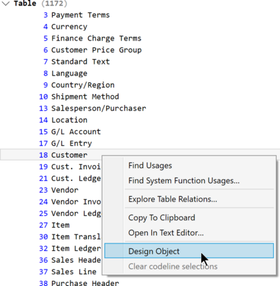 Prism for C/AL: Open and design object in C/SIDE